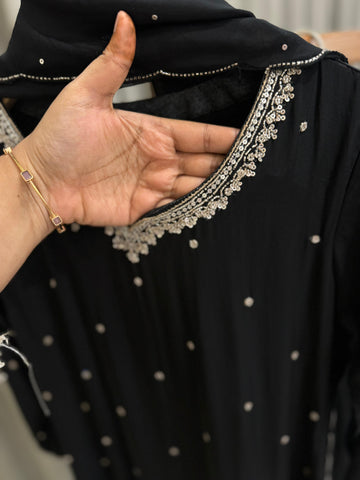 Handworked Premium Ready to wear suit with Neck detailings