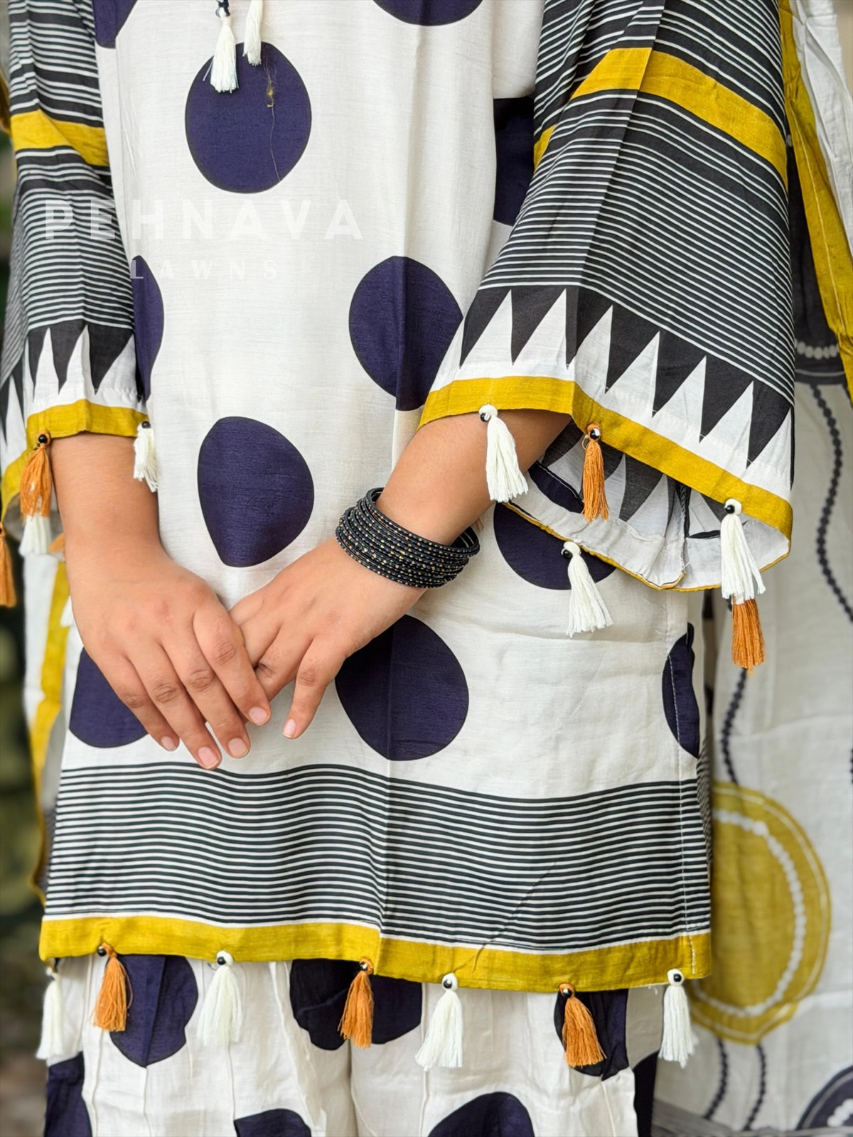 Polka Work Farshi Salwar