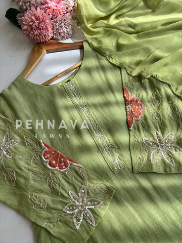 Premium Handworked Ethnic Suit Set-Color Options - Pehnava Lawns
