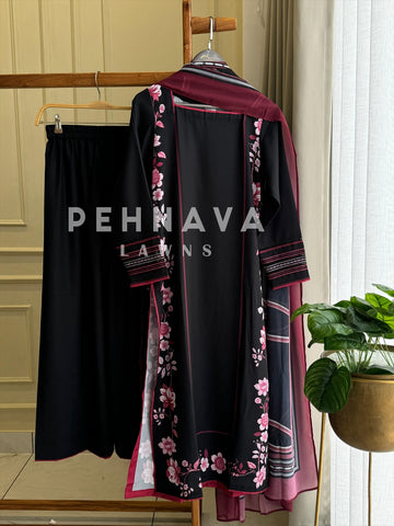 Premium Crepe Ethnic Suit - Pehnava Lawns