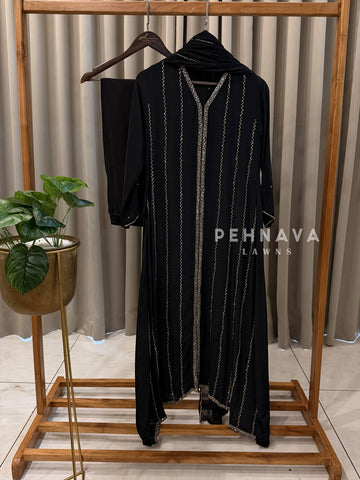 Premium Crepe Zigzag Ensemble - Pehnava Lawns