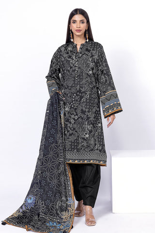 Khaadi Unstitched Printed Lawn suit-0125