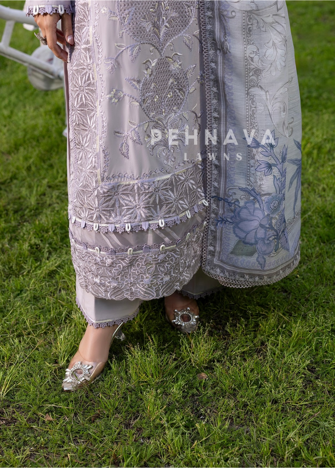Zarqun Premium Cotton Embroidered Ensemble