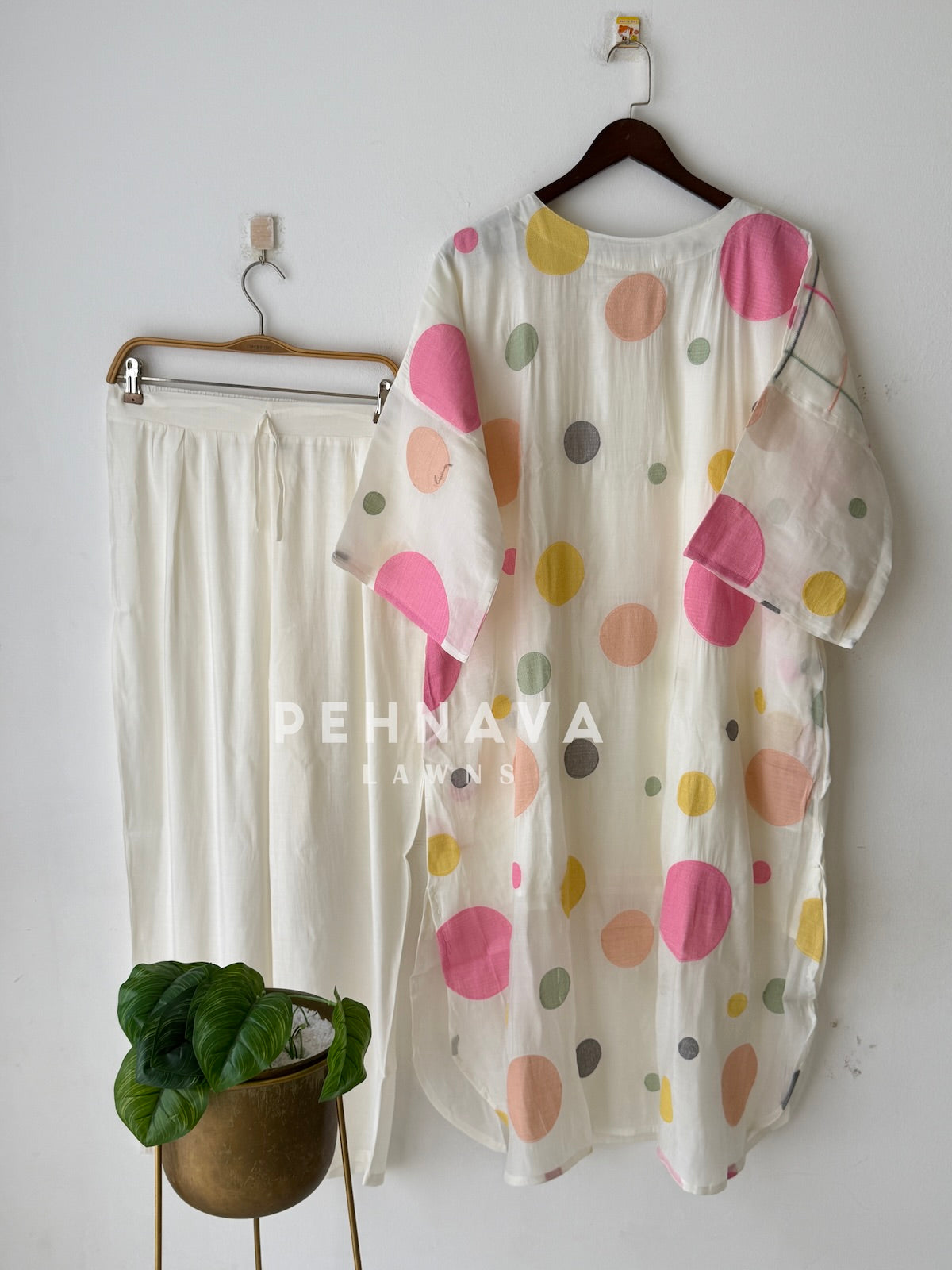 Polka Dot Appliqué Three Piece Set