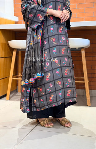 Printed Crepe Suit Set 5066