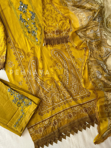 Embroidery Print Suit