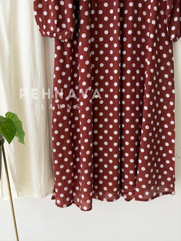 Polka Dot Printed Imported Suit 6176