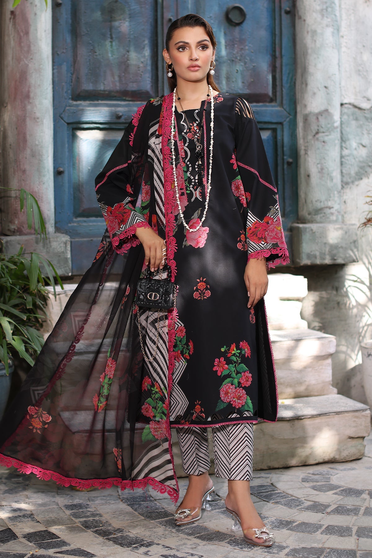 CHARIZMA 3-PC UNSTITCHED PRINTED LAWN COLLECTION CP5-01