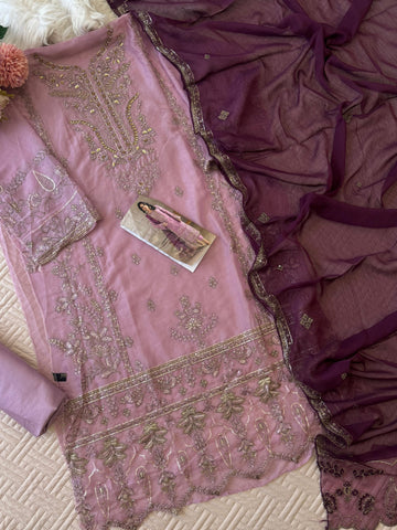 Georgette Party-wear Semi stitched Suit