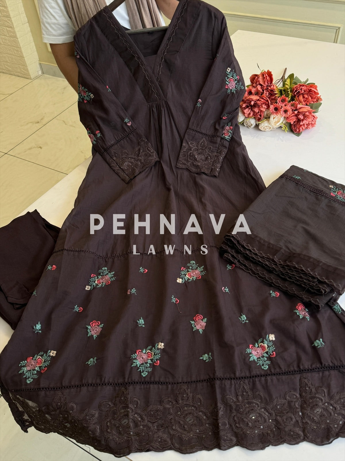 Premium Chanderi Festive Anarkali suit