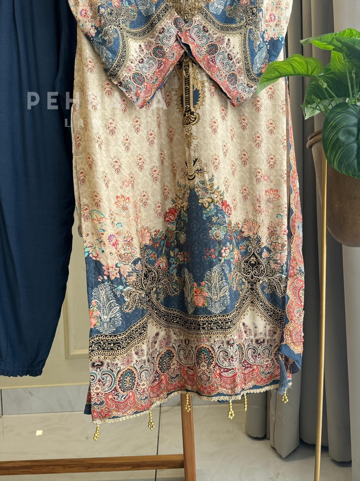 Printed Muslin Suit Set-306