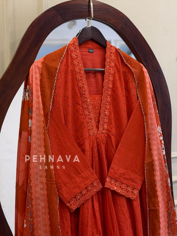 Front Panel Printed Suit Set