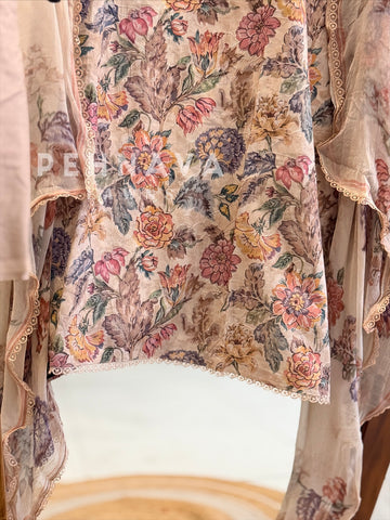 Floral Embroidered Unstitched Suit