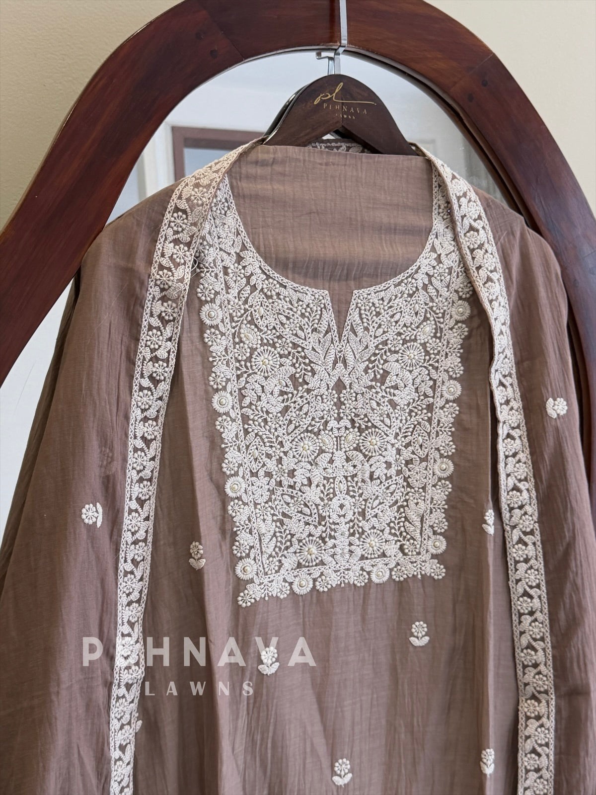 Embroidered Unstitched Suit 1056