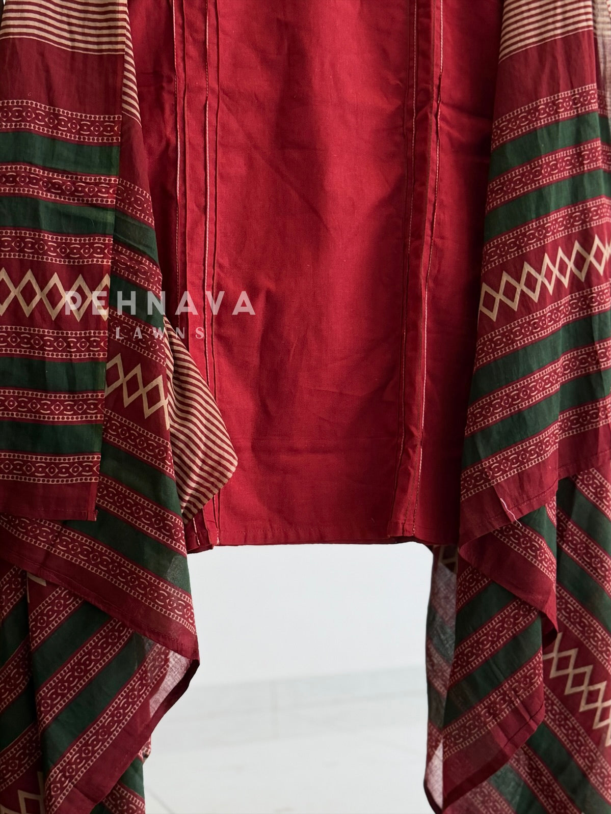 Mirror Embroidered Three Piece Set
