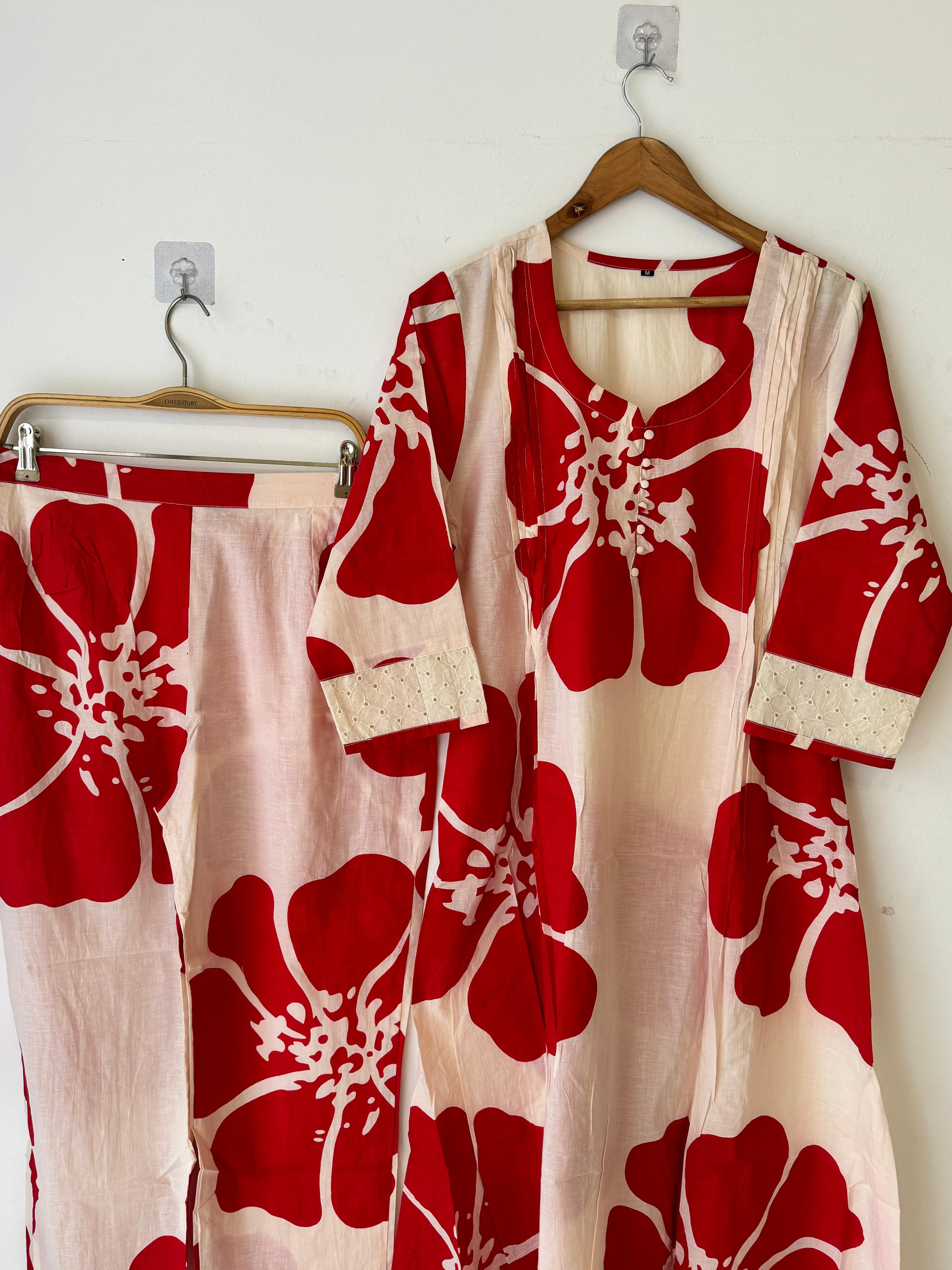 Pure cotton 2 peice co-od suit 9010