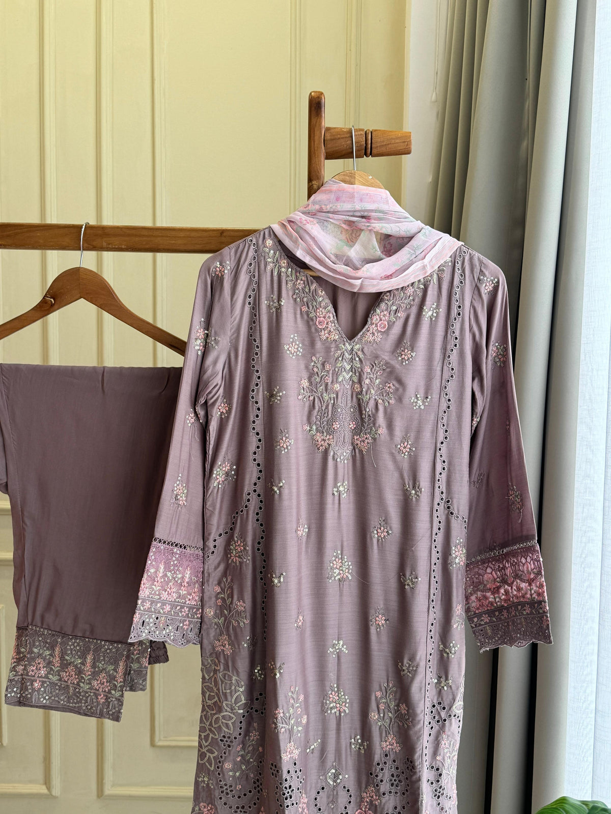 Premium Pure Lawn Embroidered Suit - 04