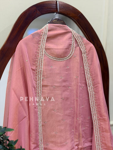 Tissue Handworked Unstitched Suit-314