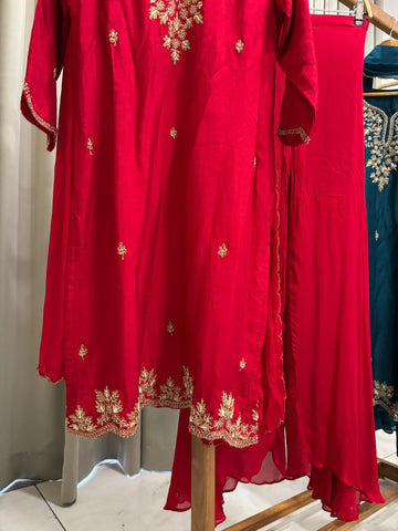 Premium Partywear with Golden Embroidery