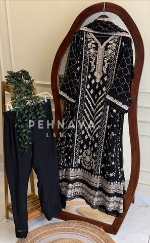 Agha Noor Formal Chiffon Ensemble