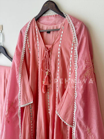Mirror Thread Embroidery Chanderi Suit - Pehnava Lawns