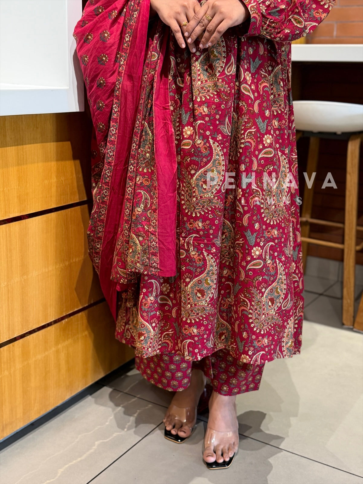 Halter Neck Printed Three Piece Set -SN5342