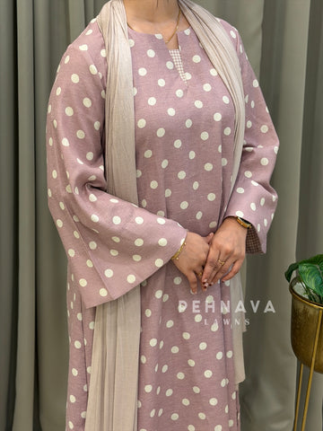Polka Dot Bell Sleeve Two Piece Set