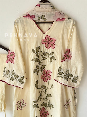 Cotton Embroiders Ensemble