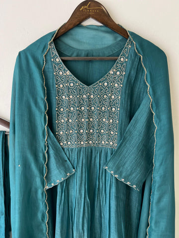 Handwork Chanderi Suit - Pehnava Lawns