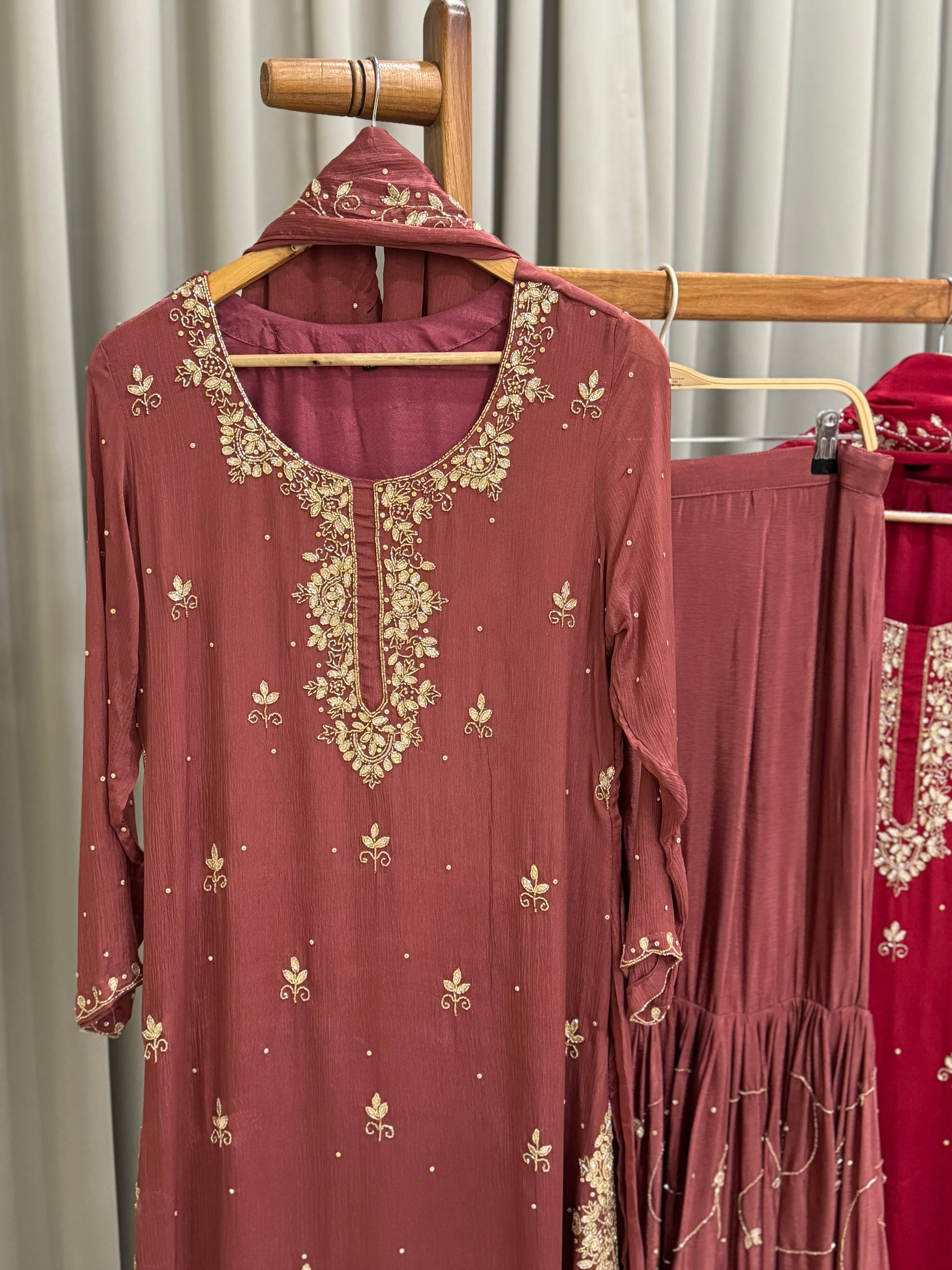 Chinnon  handworked suit-with color options