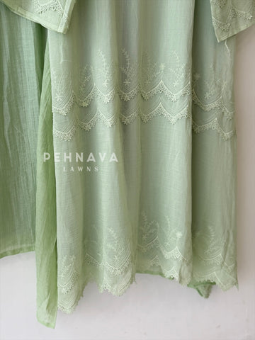 Embroidered Three Piece Suit Set 5110