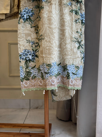 Printed Casual Cotton Suit Ft. Embroidered Dupatta