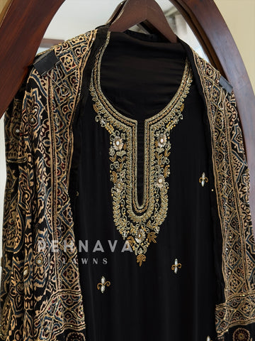 Ajrak Printed Unstitched Suit