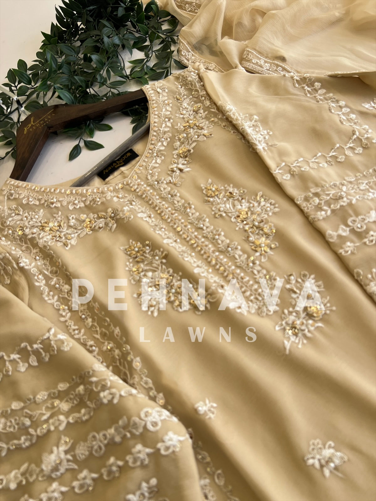 Premium Agha Noor’s Chiffon Suit-1625