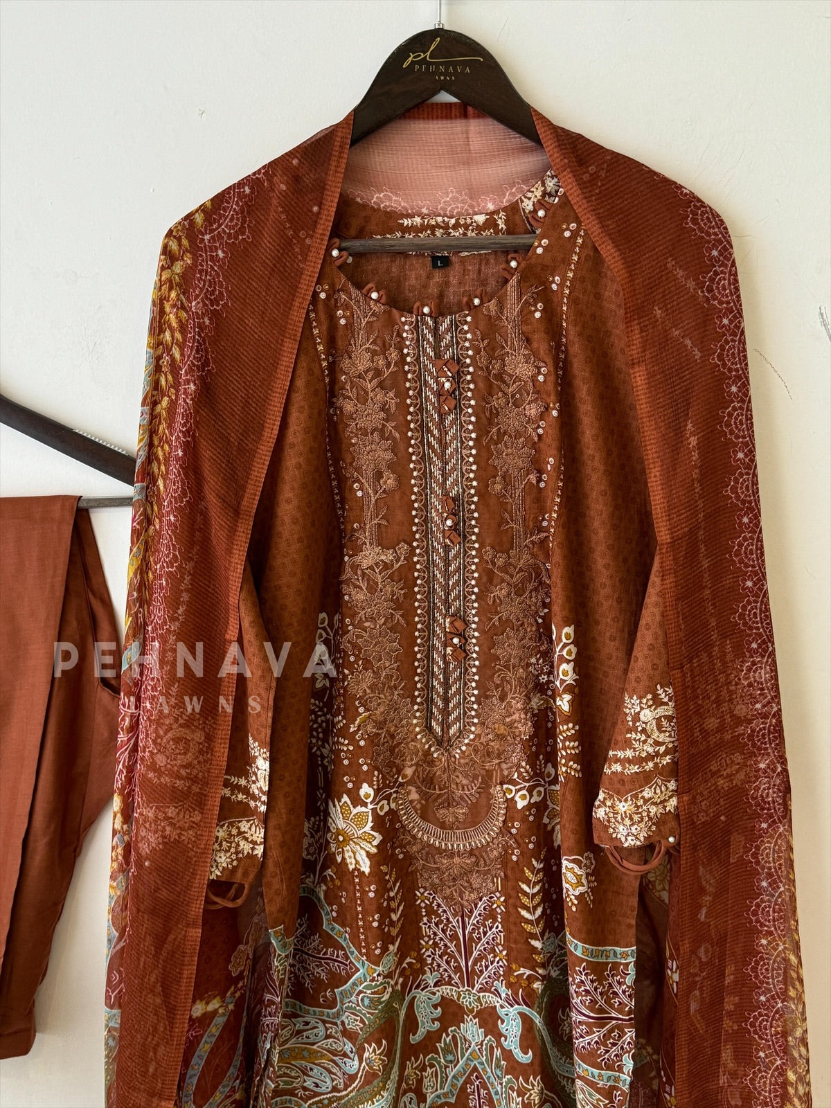 Embroidery Printed Suit -1516 - Pehnava Lawns