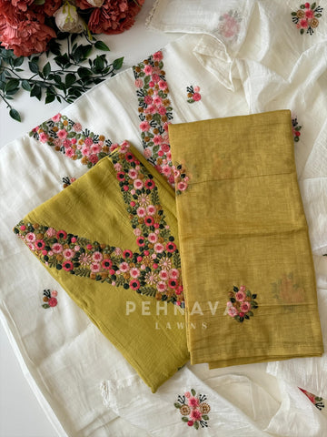 Embroidery Rich Dress Material 12708 - Pehnava Lawns
