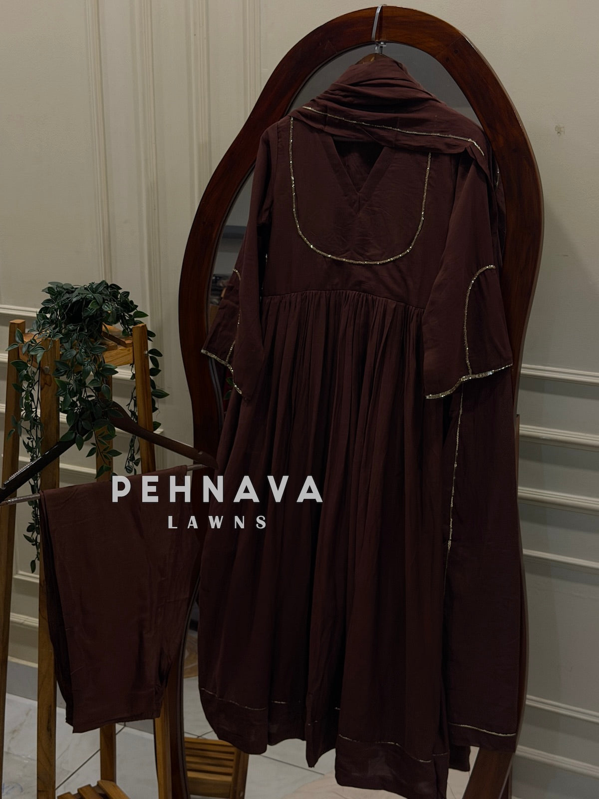 Minimal Flared Anarkali suit