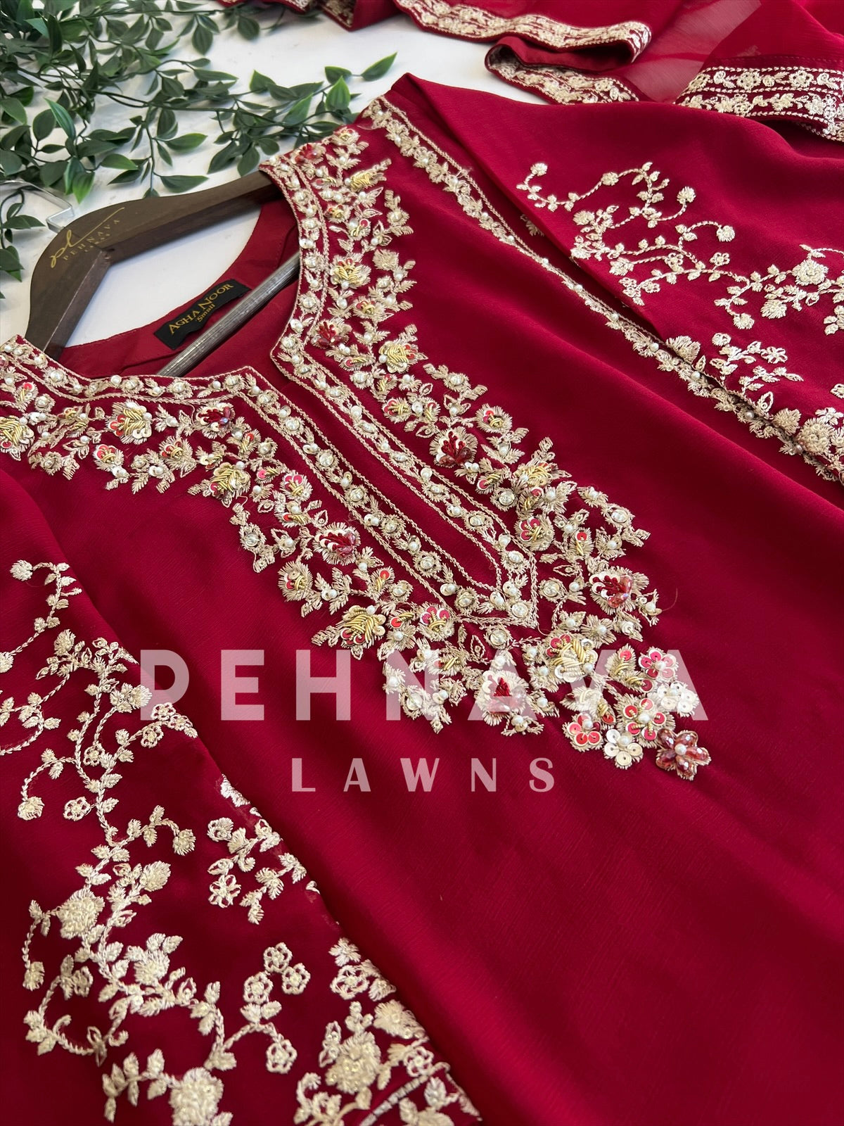 Premium Agha Noor’s Chiffon Suit-1620 - Pehnava Lawns
