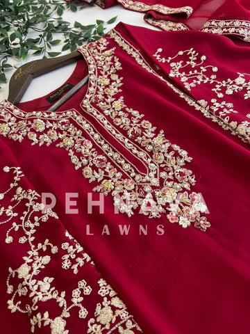 Premium Agha Noor’s Chiffon Suit-1620 - Pehnava Lawns