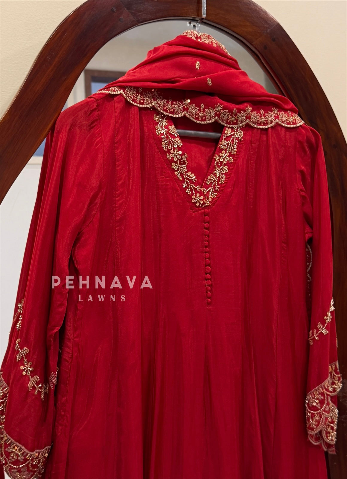 Handworked Anarkali Ensemble