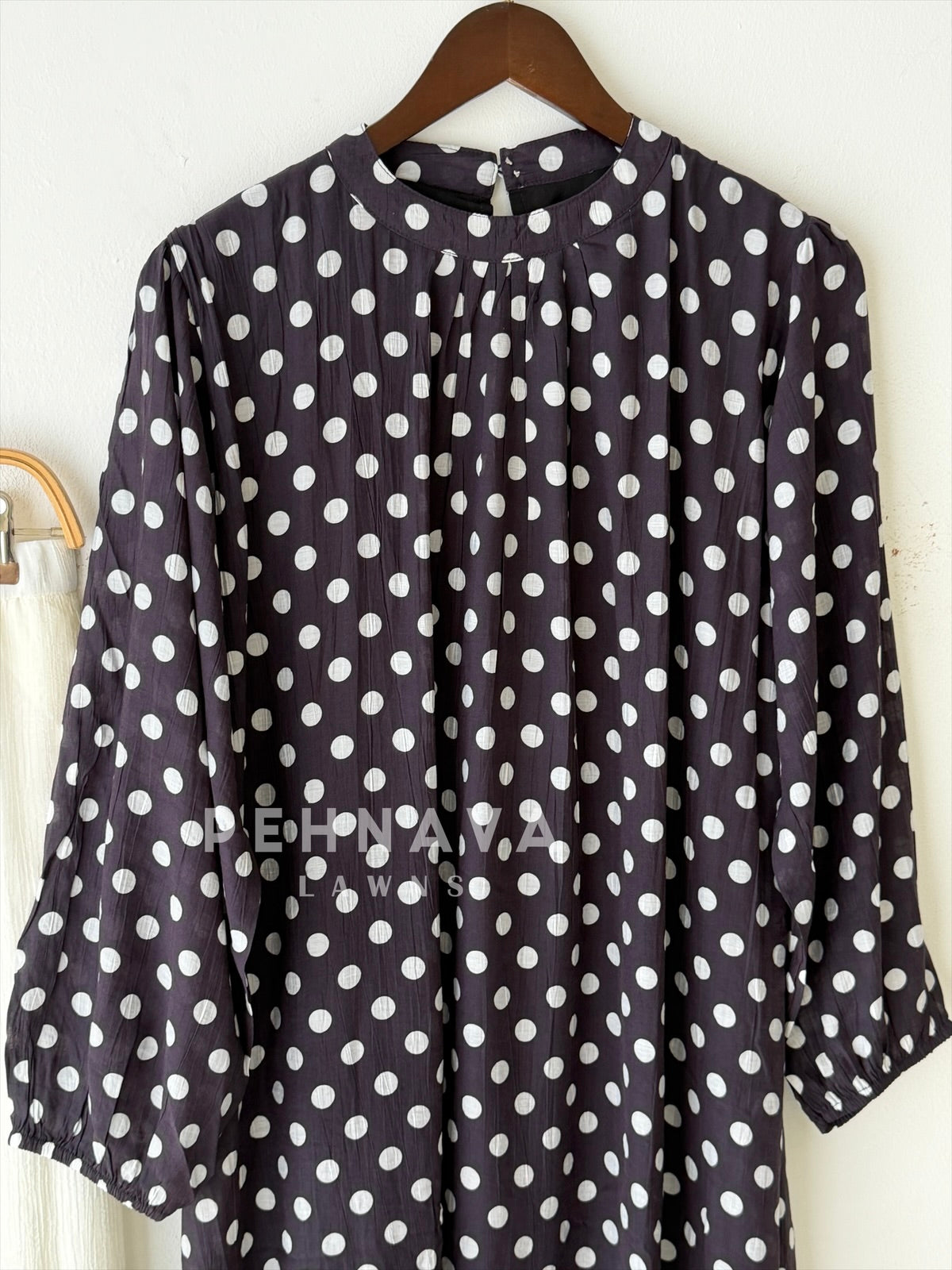 Polka Dot Printed Imported Suit 6176
