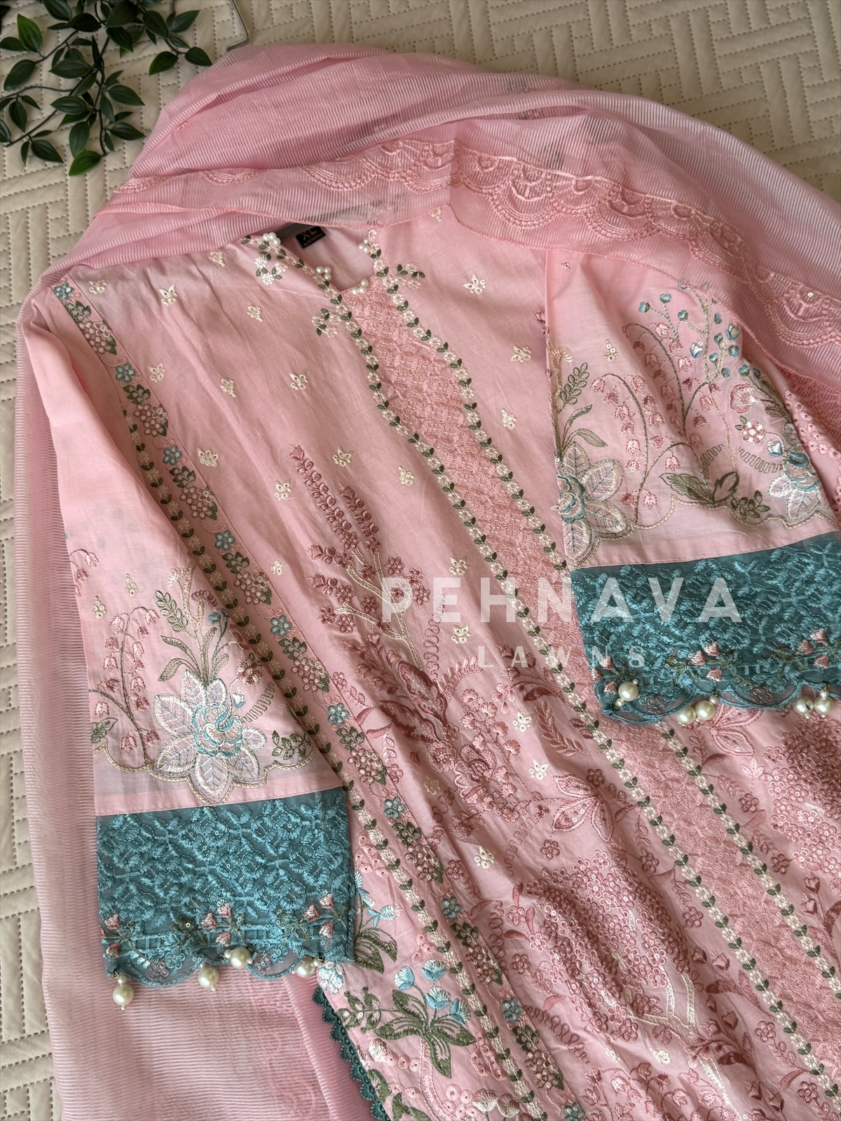 Floral Embroidered Three Piece Set 4561/64