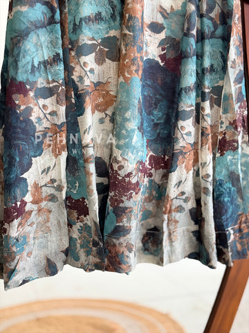 V-Neck Printed Co-ord Set