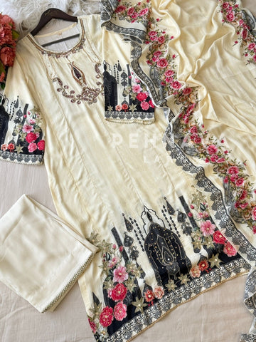 Muslin Unstitched Suit 359