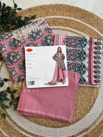 Premium Khaadi Embroidered Lawn Suit