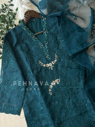 Cut Work Ready To Wear Suit-Csms - Pehnava Lawns