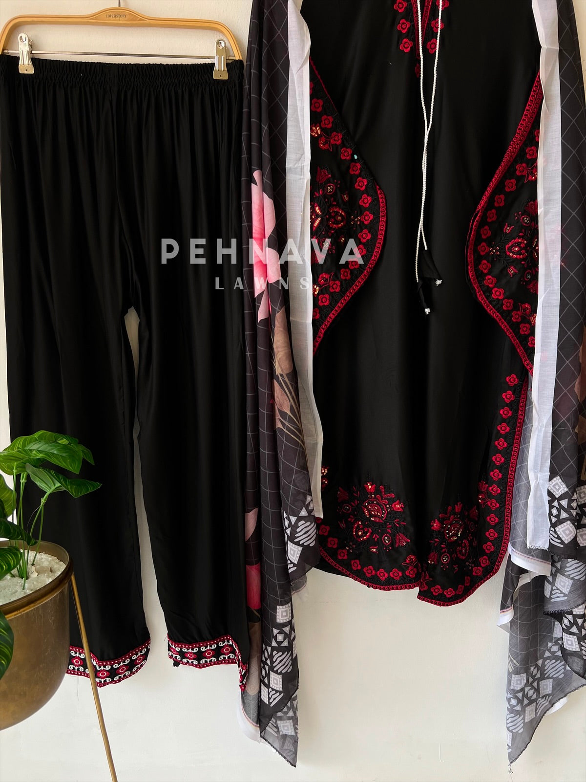 Floral Embroidered Farshi Salwar-17098