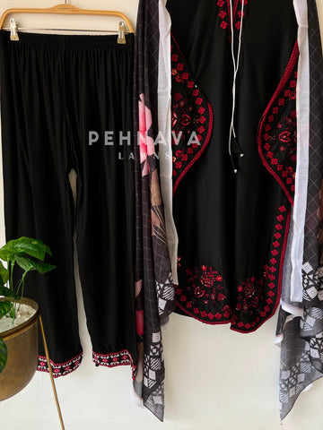 Floral Embroidered Farshi Salwar-17098