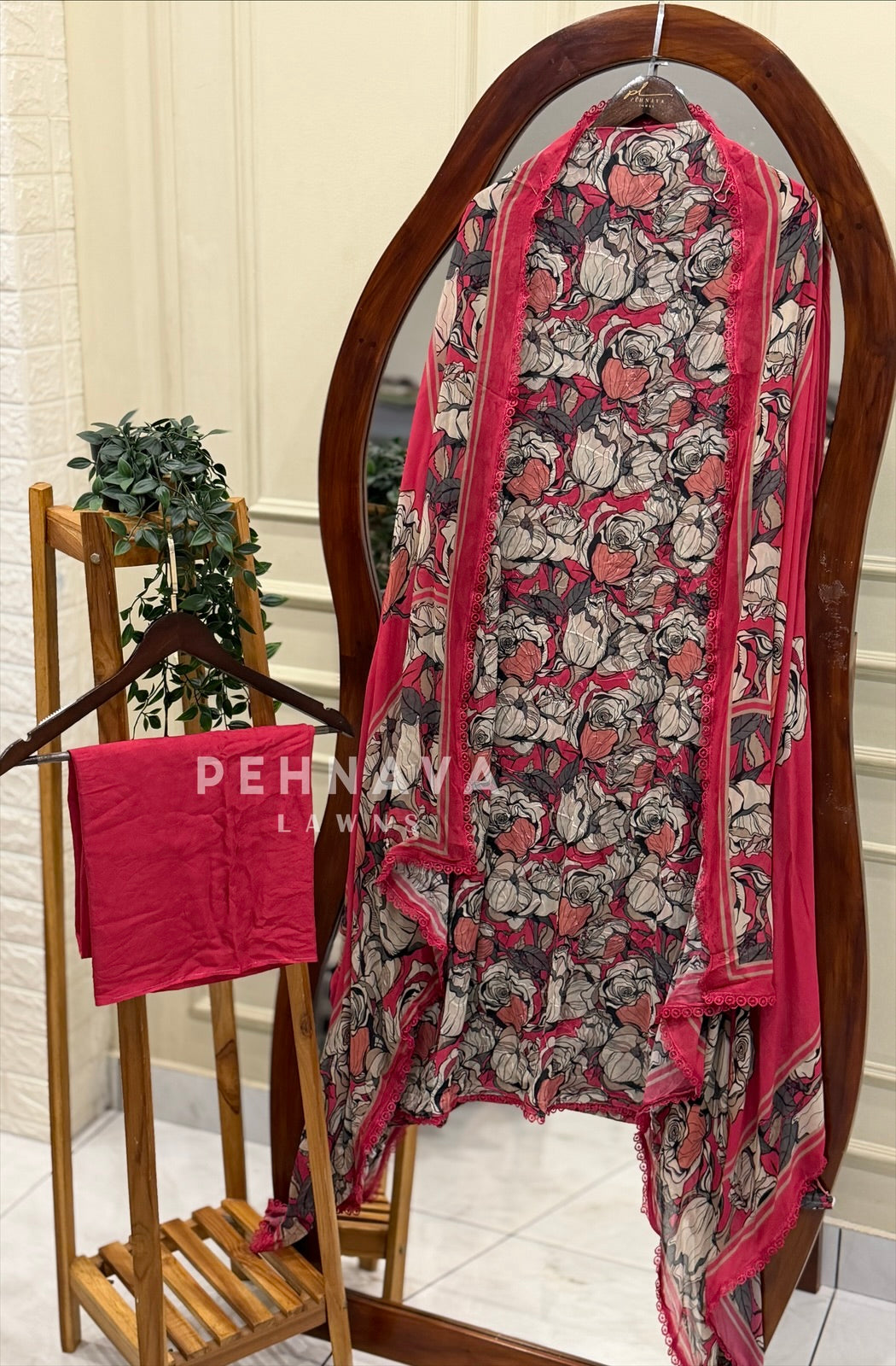 Floral Embroidered Unstitched Suit