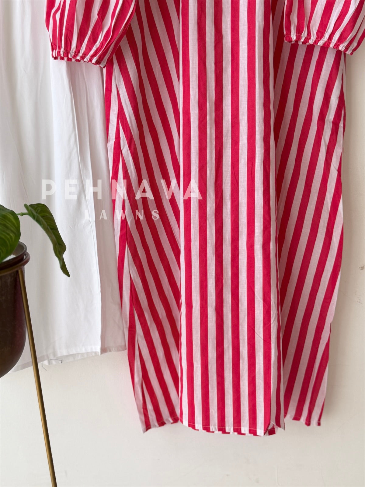 Back Tie-Up Striped Co-ord Set-cw 022